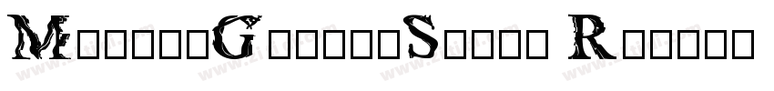 MaokenGlitchSerif Re字体转换